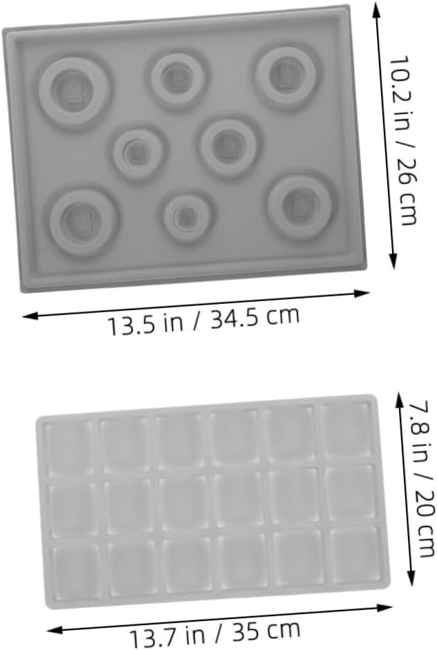 ARTIBETTER 2pcs Jewelry Making Bead Board Bead Design Plate for Bracelet Beading Mat Measurement for Jewelry DIY