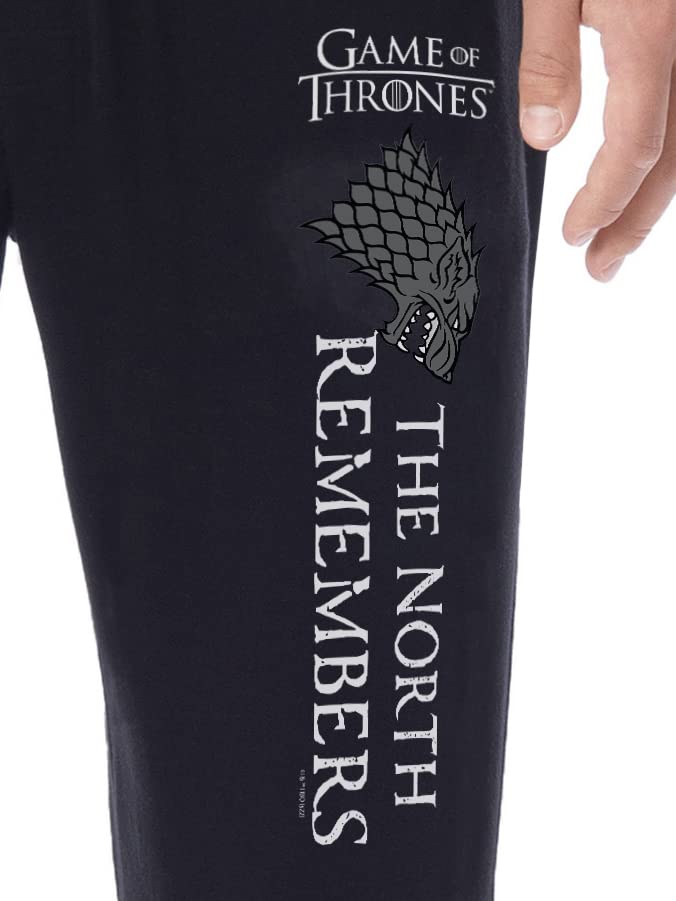 Game Of Thrones Mens' TV Series The North Remembers Sleep Pajama Pants2