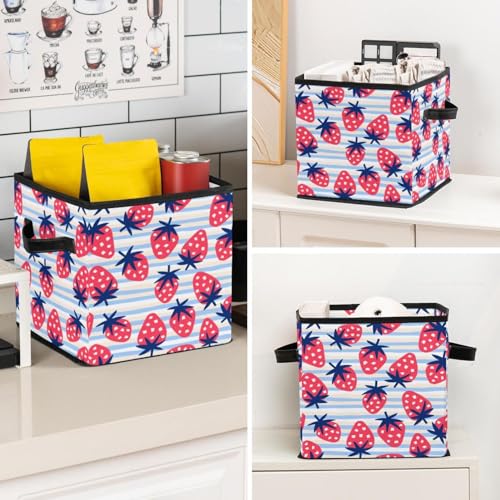 Boîte de rangement cube pliable avec poignées robustes pour armoire et vêtements - 8