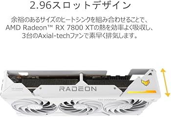 Amazon | ASUS ゲーミング ビデオカード Radeon RX 7800 XT ホワイト