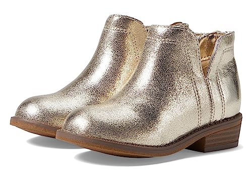 NINA Girl's Olympia (Toddler/Little Kid/Big Kid) Light Gold Crackle 4 Big Kid M