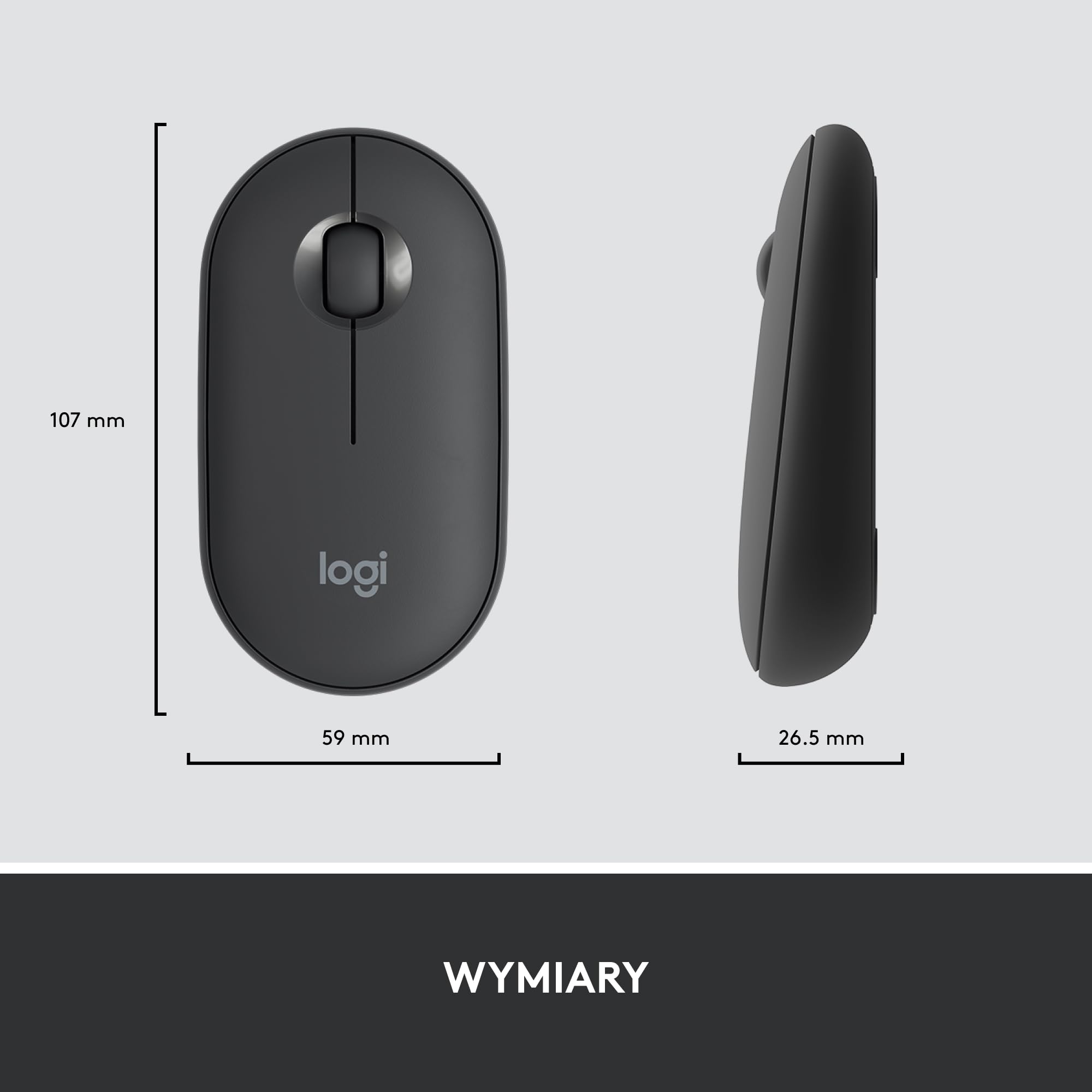Logitech Desk Mat - Studio Series, Wielofunkcyjna duża mata na biurko, szeroka podkładka pod myszkę, MK470 Smukła klawiatura i mysz bezprzewodowa, zgodność z Windows, US INT'L - Czarny