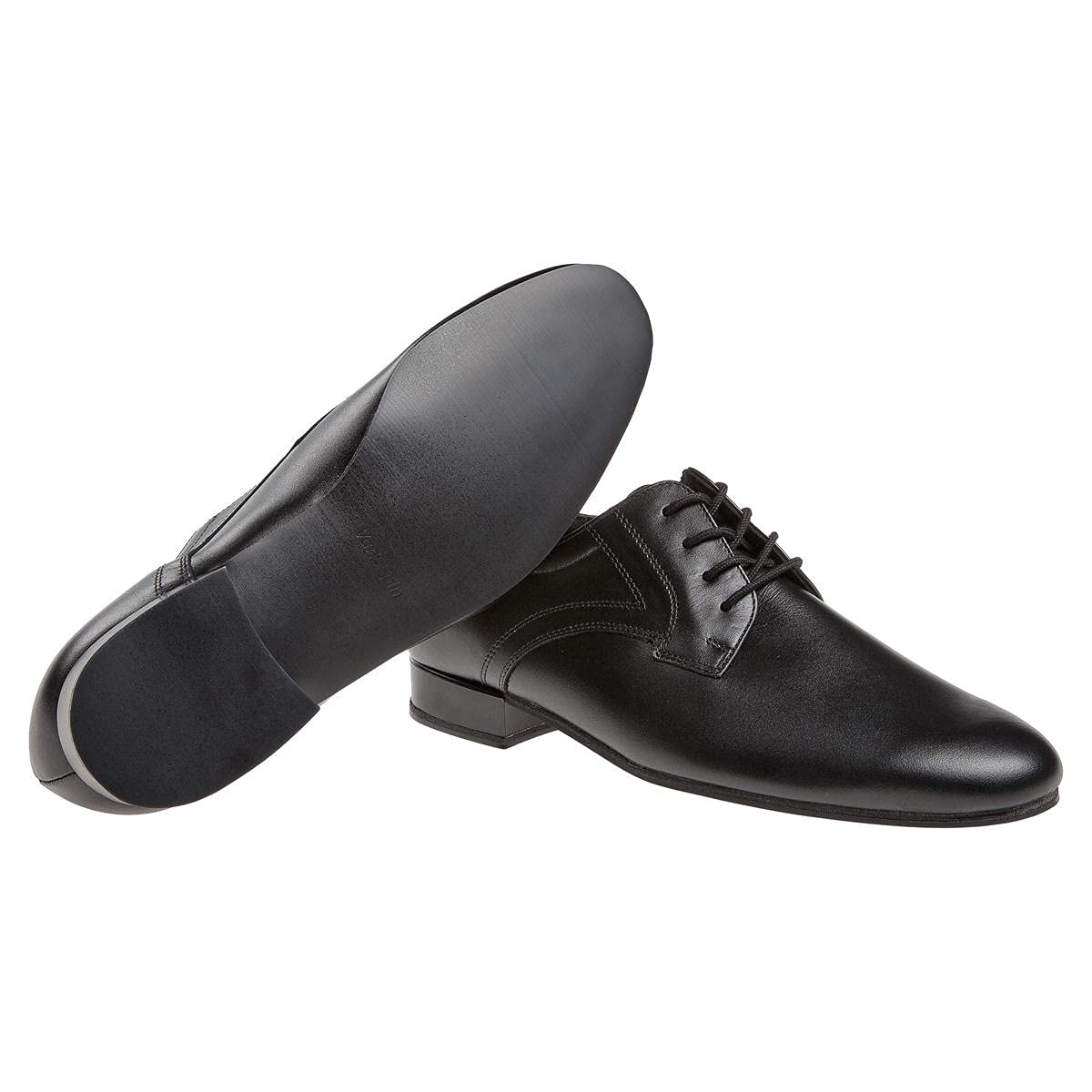 Diamant Herren Tanzschuhe 085-025-028-V - Leder Schwarz - Weit - 2 cm Standard-Absatz - VarioSpin Sohle - Made in Germany