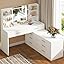 White 8 Drawers Vanity