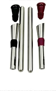 Dwuczęściowa chłodziarka do piwa ze stali nierdzewnej, trzepaczka do czerwonego wina, z gumowym korkiem spożywczym, odpowiednia na rodzinne spotkania przy grillu i prezenty