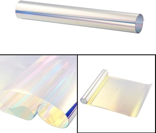 Miniatura 8 de XhuangTech Película de protección solar para ventana lateral de automóvil, color verde dorado camaleón, 76% de película de tinte de ventana VLT para