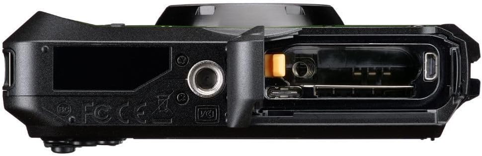 RICOH WG-8 All-Weather Camera with Heavy-Duty Construction and 5X Optical Zoom Lens (Green) Bundle