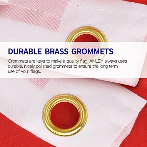 ANLEY Fly Breeze 3x5 Foot (90 X 150cm) Solid White Flag - Vivid Color and UV Fade Resistant - Canvas Header and Double Stitched - Plain White Flags Polyester with Brass Grommets 3 X 5 Ft