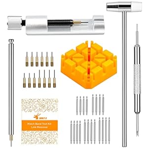 JOREST Watch Link Removal Kit, Watch Strap Tool to Adjust and Replace Watch Strap, Watch pin Removal Tool, Watch Repair…