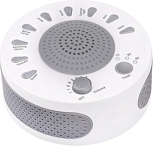Máquina de ruido blanco para ayudar a dormir máquina de relajación de sonido, máquina de sonido para terapia del sueño con 27 sonidos naturales