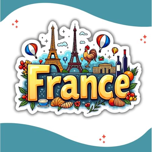 Image of Zesta Wooden Fridge Magnets Set | Refrigerator Decor Magnets for Kitchen | India Souvenir Fridge Magnet Collection | Wooden Magnet for Fridge Door Decoration (France)