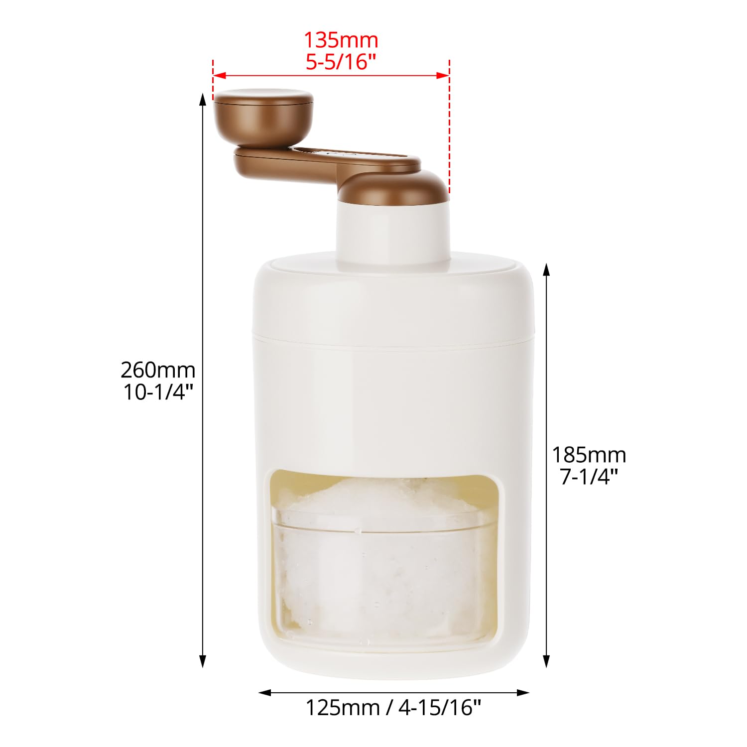 QWORK® Portable Slushy Maker Manual Slush Machine - 300 mL - Operación eléctrica - para el hogar, Viajes, al Aire Libre