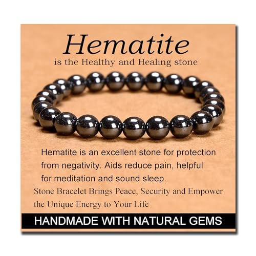 MASSIVE BEADS Hematite - Health and Healing Stone - Handmade