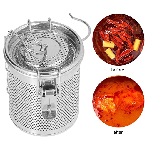 Filtro de temperos, saco de tempero de aço inoxidável filtro de especiarias multifuncional coador de