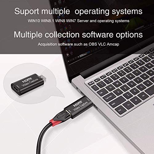 Image of Microware HDMI to USB 2.0 Audio Video Capture Card, High Definition Full HD 1080p 30fps Record via DSLR Camcorder Action Cam for Acquisition, Live Streaming, Gaming, Teaching, Conference