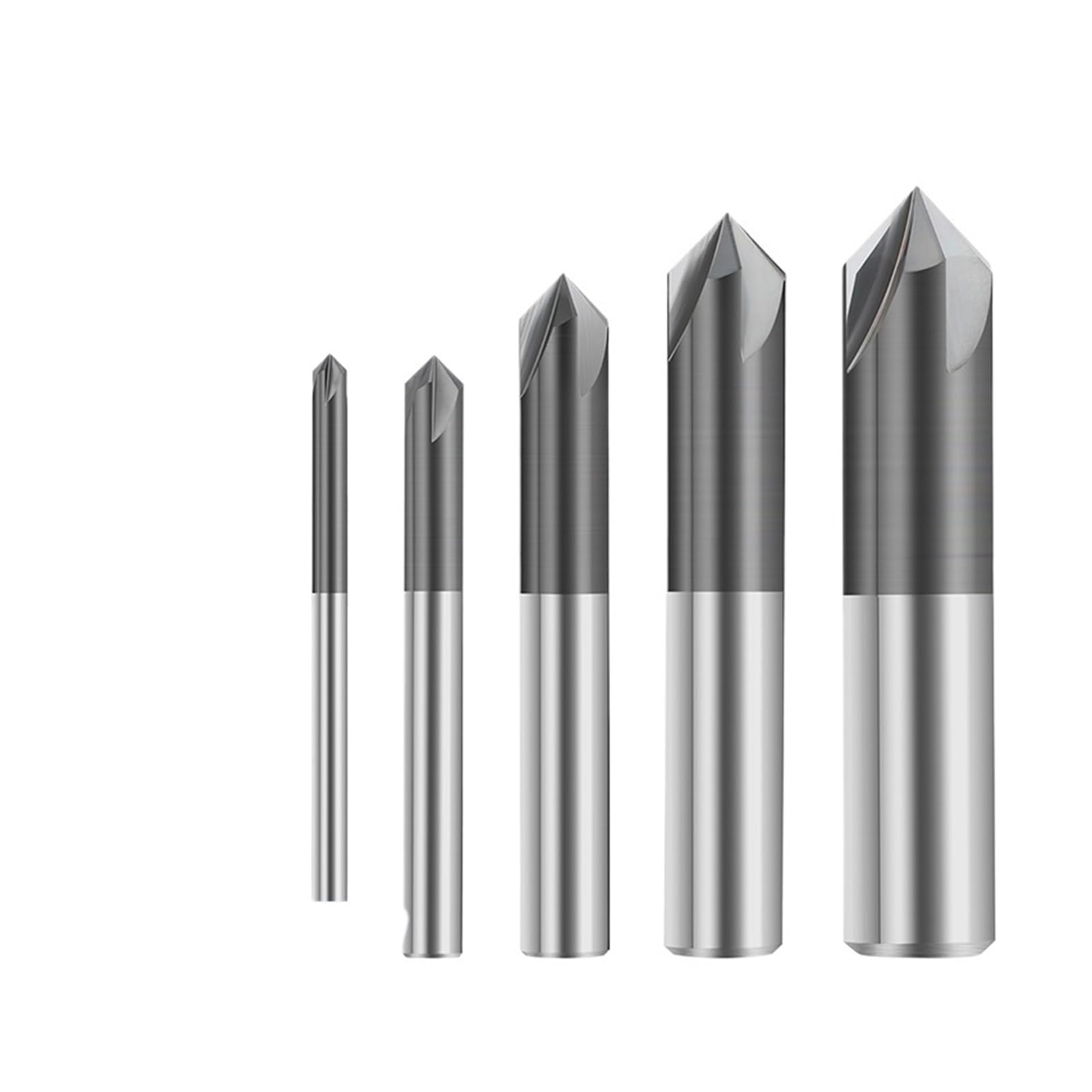 Zestaw wierteł stożkowych z węglika spiekanego, 4 ostrza, 3-25 mm, frez do rowków w kształcie litery V 90 stopni, obróbki drewna i grawerowania(12xD12x75L)