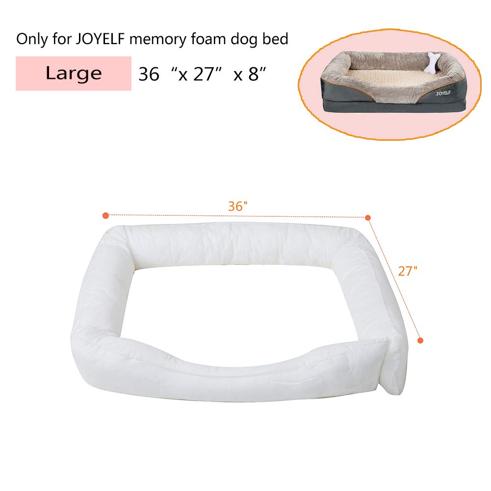 JOYELF Coussin orthopédique en mousse à mémoire de forme pour chien - Grande taille