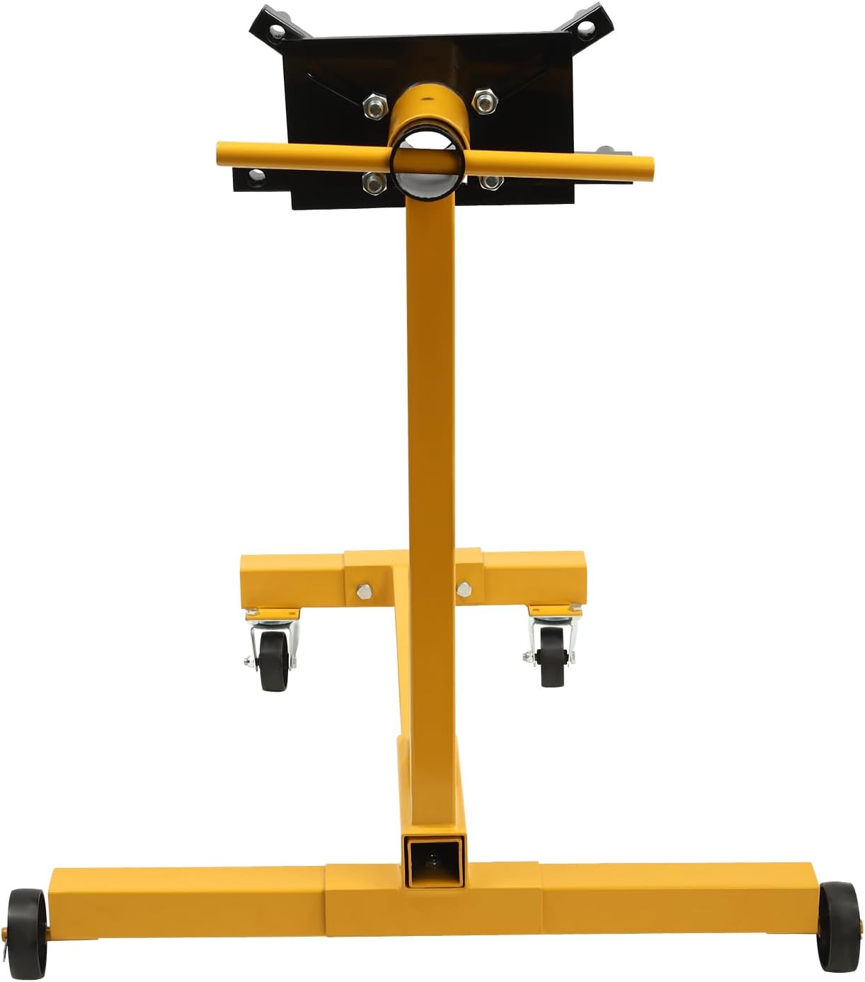 Engine Run Stand, 1000 LBS Capacity Engine Stand Folding Motor Hoist Dolly Mover Auto Repair Jack Rotating, Mobile Vehicle Engine Block Stand with 360° Adjustable, Suitable For Automobile Ship