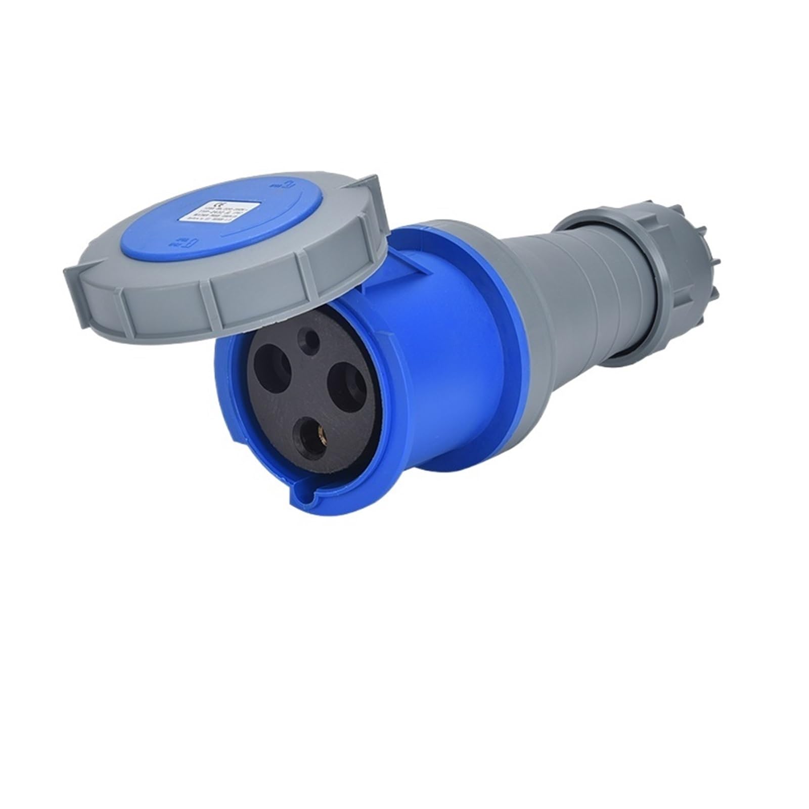 MUYTQAERG IP67 Industrial Waterproof Plug Connector 63A/125A 3P 4P 5P Surface Panel Mount Socket Electrical(Connector3P 125A)
