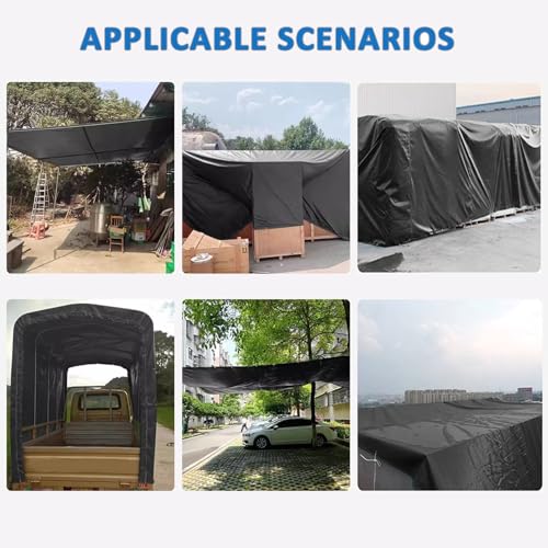 Lona resistente de 500 g/m² impermeable para exterior y camping de 1.5x2m 6