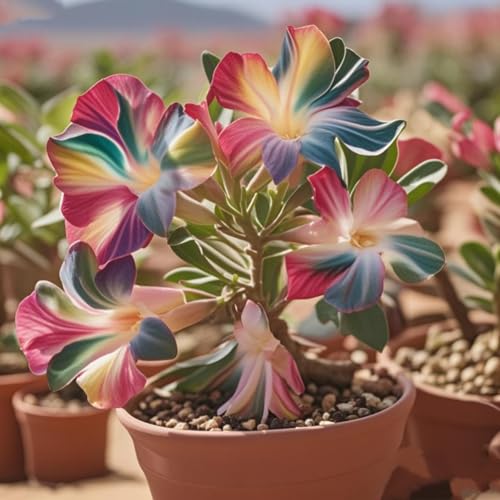 Wüstenrose Rhizome/Adenium obesum-Mehrjährig winterhart,Herbstpflanzung...