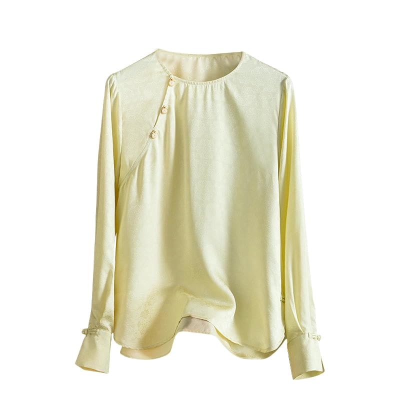Chemisier soie femme fluide contre la chaleur avec ourlet chic