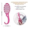 Wet Brush Shower Hair Brush Detangler - Exclusive Ultra-soft IntelliFlex Bristles - Minimizes Pain And Protects Against Split Ends and Breakage - Comb For Women, Men, Wet & Dry Hair - Pink Glitter