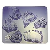 Ultra Thin Waterproof Optical Laser Picture Gaming Mouse Pad Mat for Desktop PC Ice