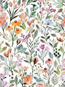 Qoubao QB0018 Floral Shelf Liner 17.7x117