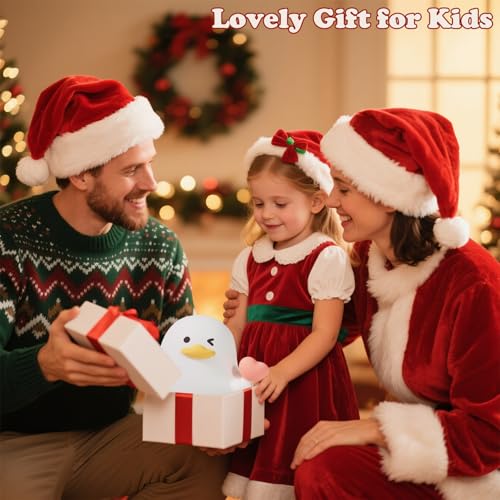 Lámpara de noche para niños con luz de 7 colores y diseño de pato miniatura 7