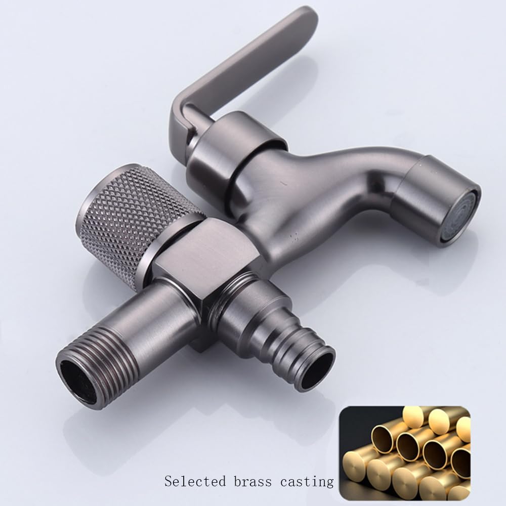 Frostsichere Außenarmatur G1/2 Single Wasserhahn Wand für den Außenbereich, Garten Wasserhahn Doppelt