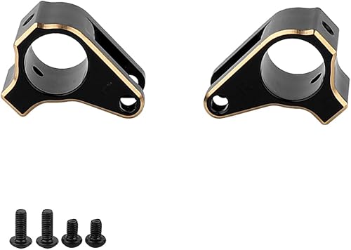 Miniatura 5 de Soporte de enlace de eje trasero de latón negro para Axial SCX10 PRO 110 RC Crawler pieza de actualización de coche, 2 piezas (montaje de enlace