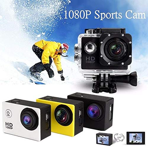 Drumstone 1080p 12MP Sports Waterproof Camera with Micro SD Card Slot, 2 inch LCD Wide Angle and Multi Language Action Video up to 30M view 2