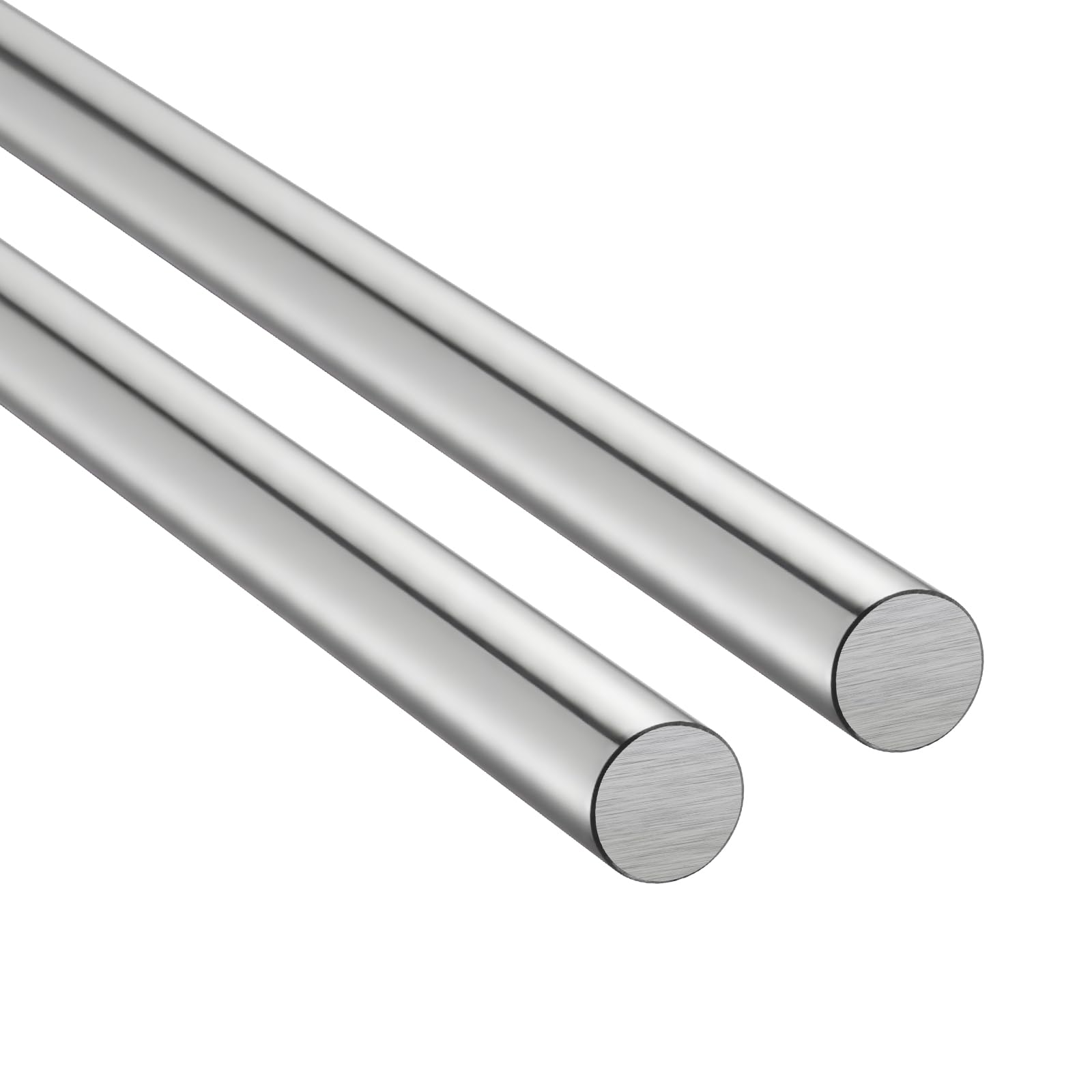 VEVOR Asta di Movimento Lineare 2 pezzi 25 mm x 1000 mm, Albero della Barra Lineare in Acciaio al Carbonio SFC25, Asta per Guide Lineari per Macchina da Taglio, Rettifica, Fresatura Perforazione