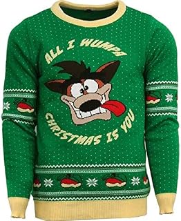 Crash Bandicoot - All I Wumpa Christmas Is You Unisex Christmas Jumper Small