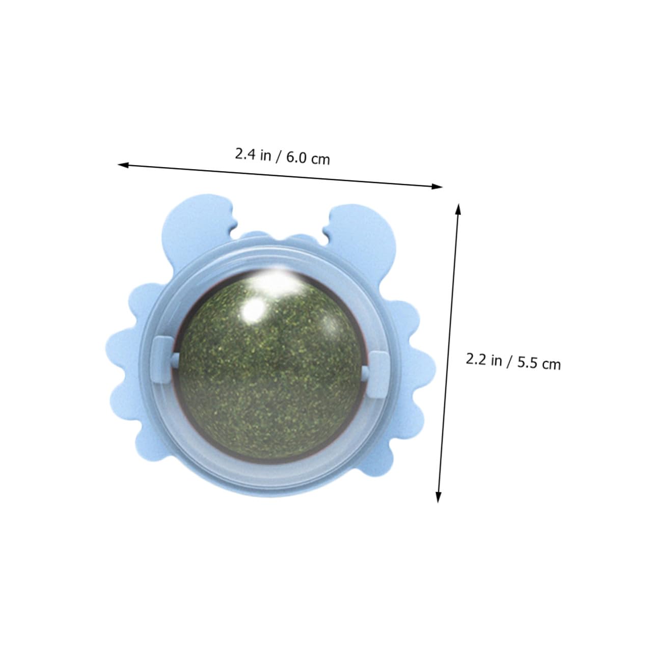 POPETPOP 9pièces Jouets à Lécher pour Chats Boules Interactives Cataire Nettoyage des Dents Et Éveil De Appétit Jouets Rotatifs pour Chats Autocollants Inclus