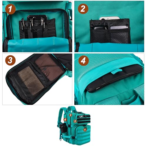 Image of LHI Tactical Military Backpack for Men and Women 25L /35L Army Assault Pack Bag Small Rucksack with Bottle Holder