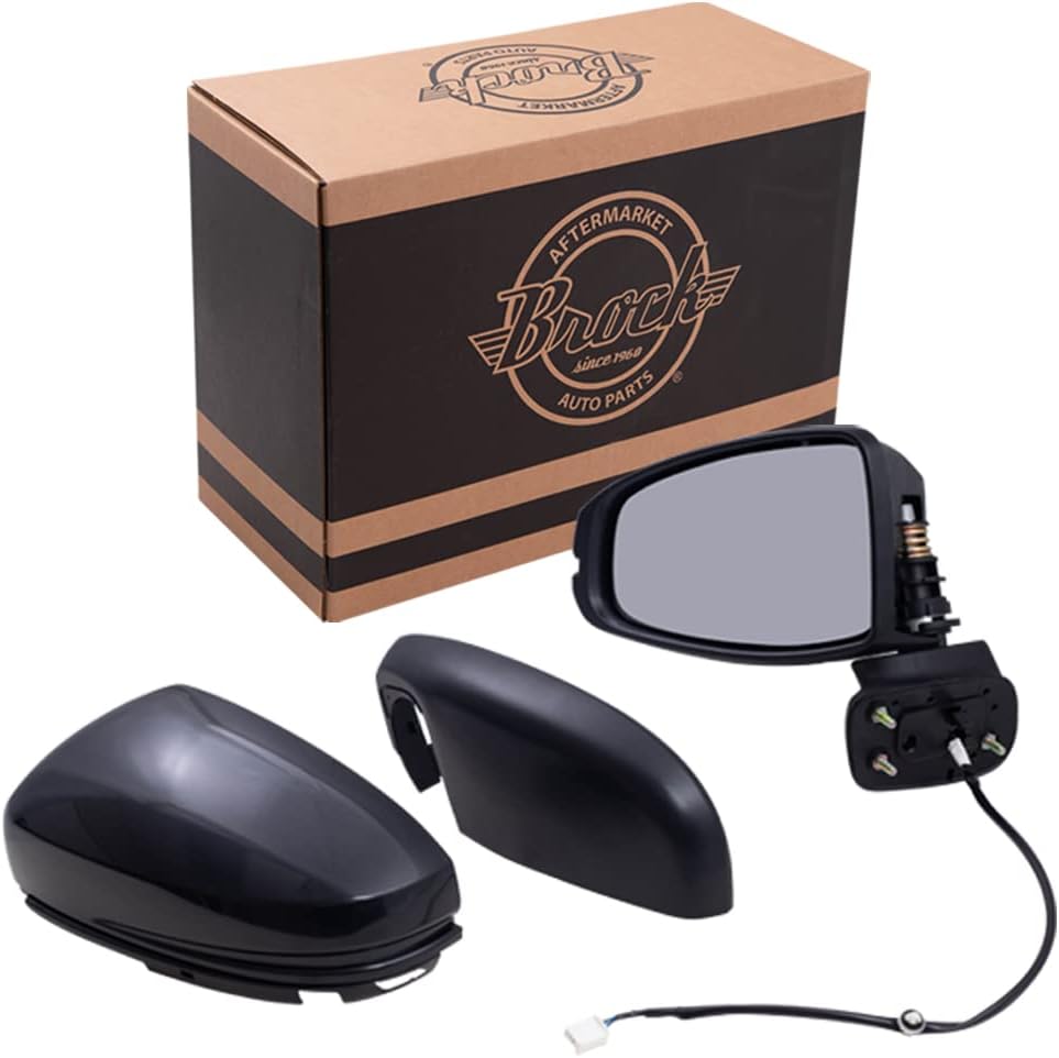 Brock Replacement Driver Power Side Mirror Compatible with 2015-2019 Fit