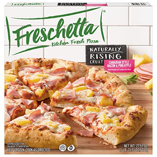 Freschetta, Canadian Bacon & Pineapple Naturally Rising Crust Pizza 27.51 oz ( Frozen)