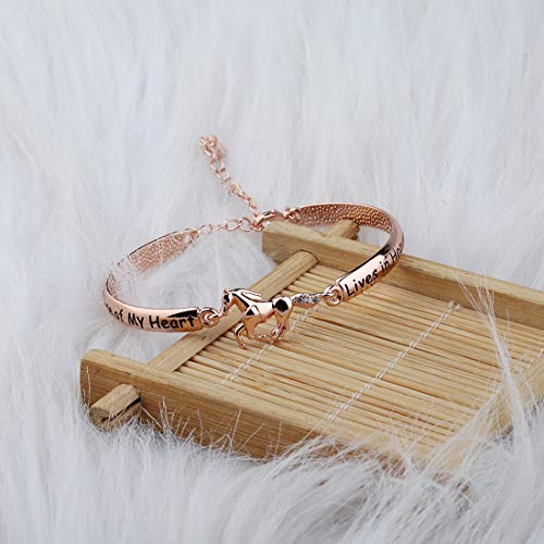 Zuo Bao Horse Memorial Jewelry Horse Lover Bracelet A Piece of My Heart Lives in Heaven Gift Loss of Horse Bracelet2