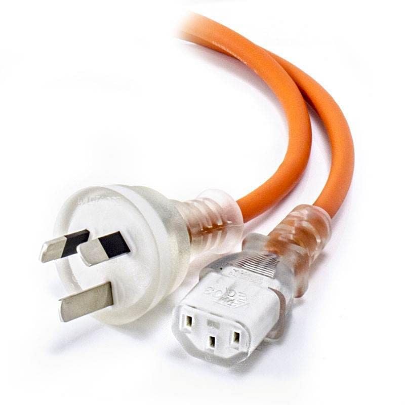 Alogic Australian 3 Pin Mains Plug to IEC C13 Medical Power Cable