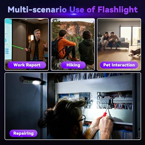 COOZAMING 365nm UV Flashlight, EDC Rechargeable Flashlight with Black Light, asern 1 Mini Portable for Pet Urine Detection, Cure Resin, Stains Detection, Scorpion Detector 4Pack