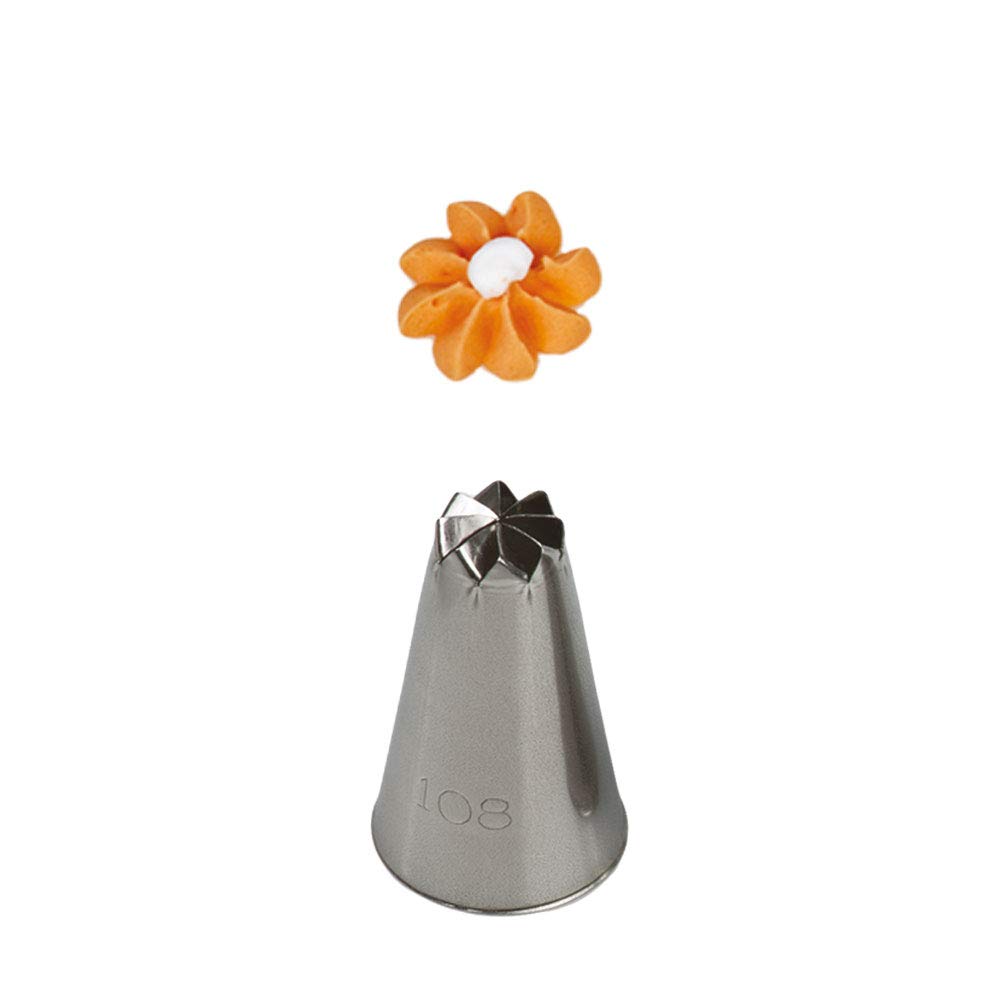 DECORA Blister Nozzle 108, Stainless Steel, Silver, 12 x 7 x 3 cm