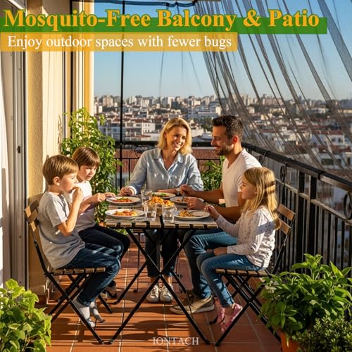Garden Mosquito Netting 10 x 49 Ft – 1mm Fine Mesh Pest Barrier for Plants, Fruit Trees & Vegetables – Breathable 40D Polyester Netting for Patio, Balcony & Outdoor Use (Black) by IONTACH - Image 6