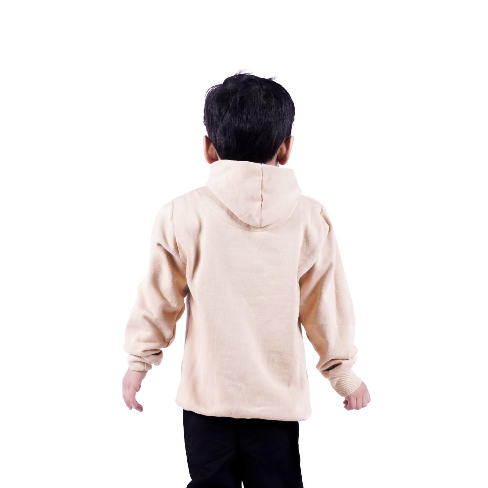 AURA STITCH Boys Printed Hoodie Sweatshirt – Soft Cotton Blend Pullover with Hood | Casual Winter Wear for Boys & Girls | Comfortable Daily Outfit Multicolour 1