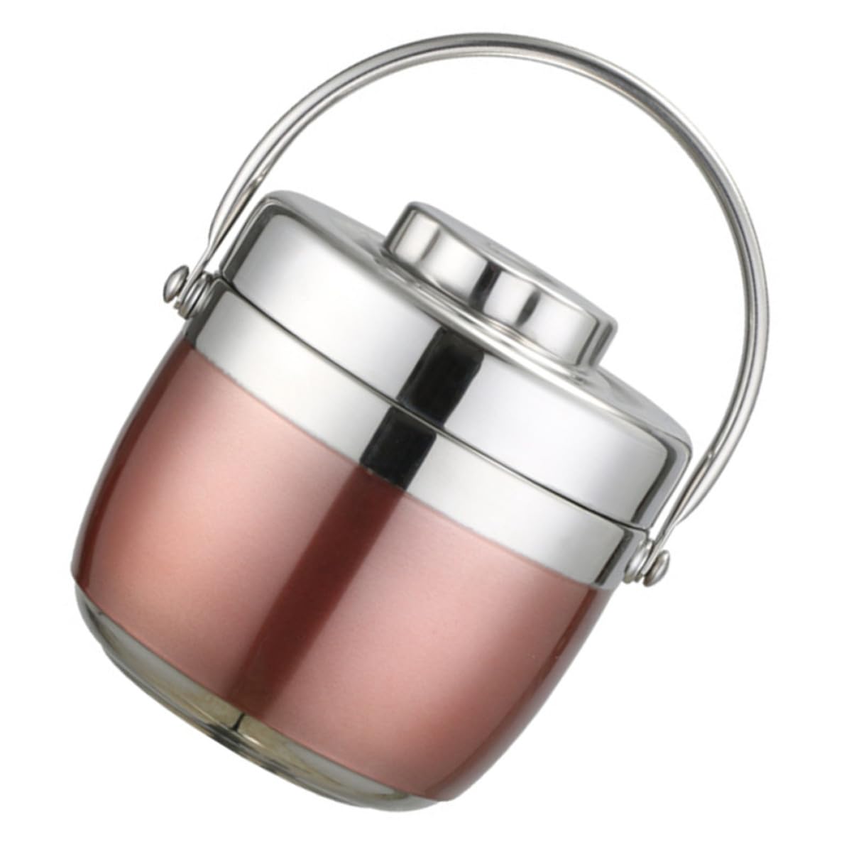 OUNONA Fiambrera Térmica de Acero Inoxidable al Vacío, 2 Niveles, 1.2l