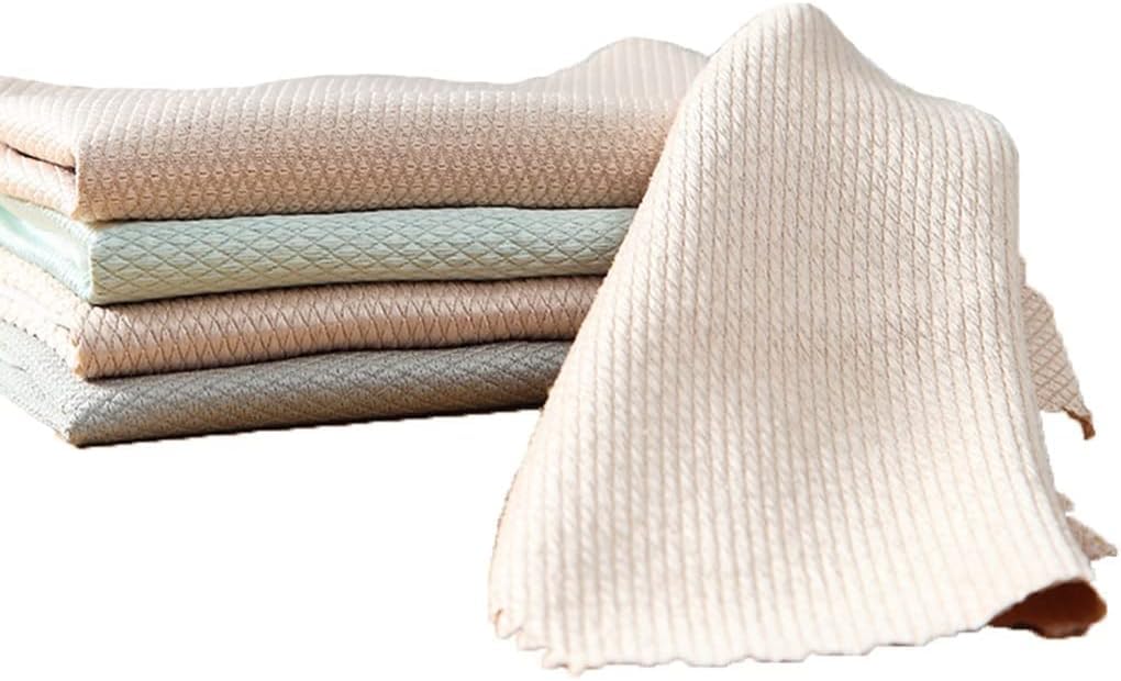 YATUOPNG Cleaning Cloths-Microfiber Trace-free Cloth,Super Absorbent Household Kitchen Fish Scale,No Lint,Easy To Clean(25x25m)