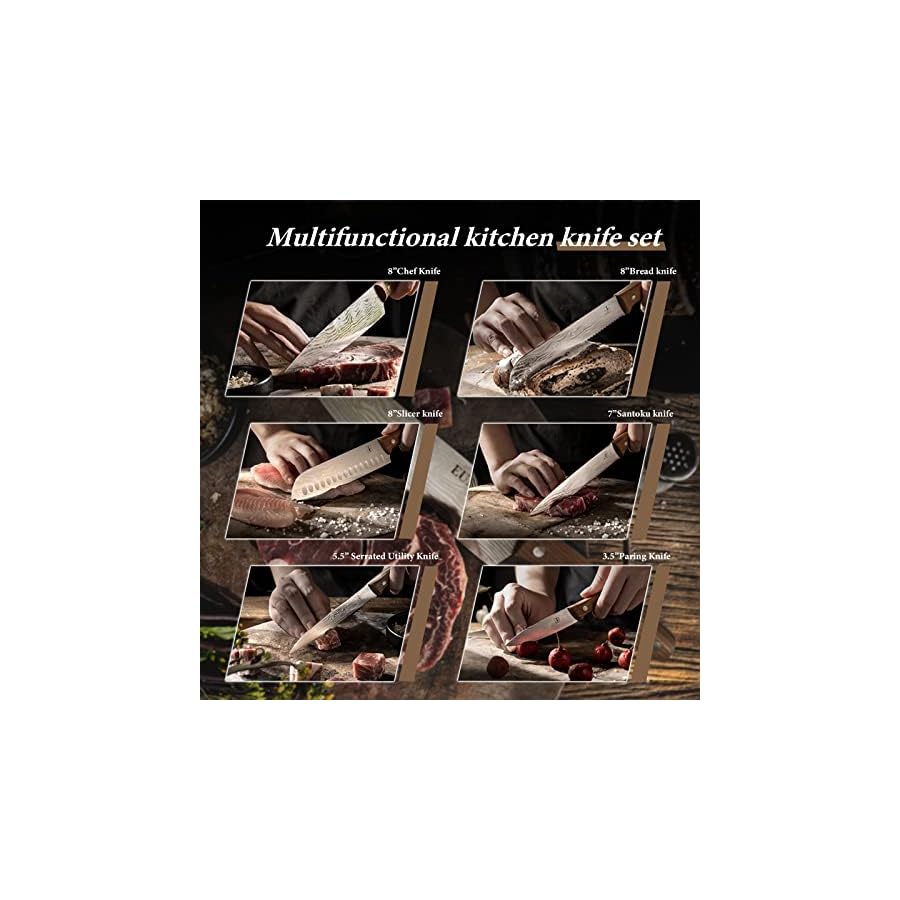 EUNA-6-Pieces-Knife-Set-with-Ergonomic-ASH-Handle-Kitchen-Knife-with-High-Carbon-Stainless-Steel-Blade-Chef-Knife-Set-with-Multiple-Sizes-for-Multipurpose-Cooking-Gift-Box EUNA 6 Pieces Knife Set with Ergonomic ASH Handle, Kitchen Knife with High-Carbon Stainless-Steel Blade, Chef Knife Set with Multiple Sizes for Multipurpose Cooking, Gift Box