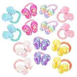 Dégradées : avec un design de couleur dégradée, élastiques à cheveux apportent d'élégance et de aux coiffures de tout-petit, mini élastiques à queue de cheval, élastique à cheveux nœud