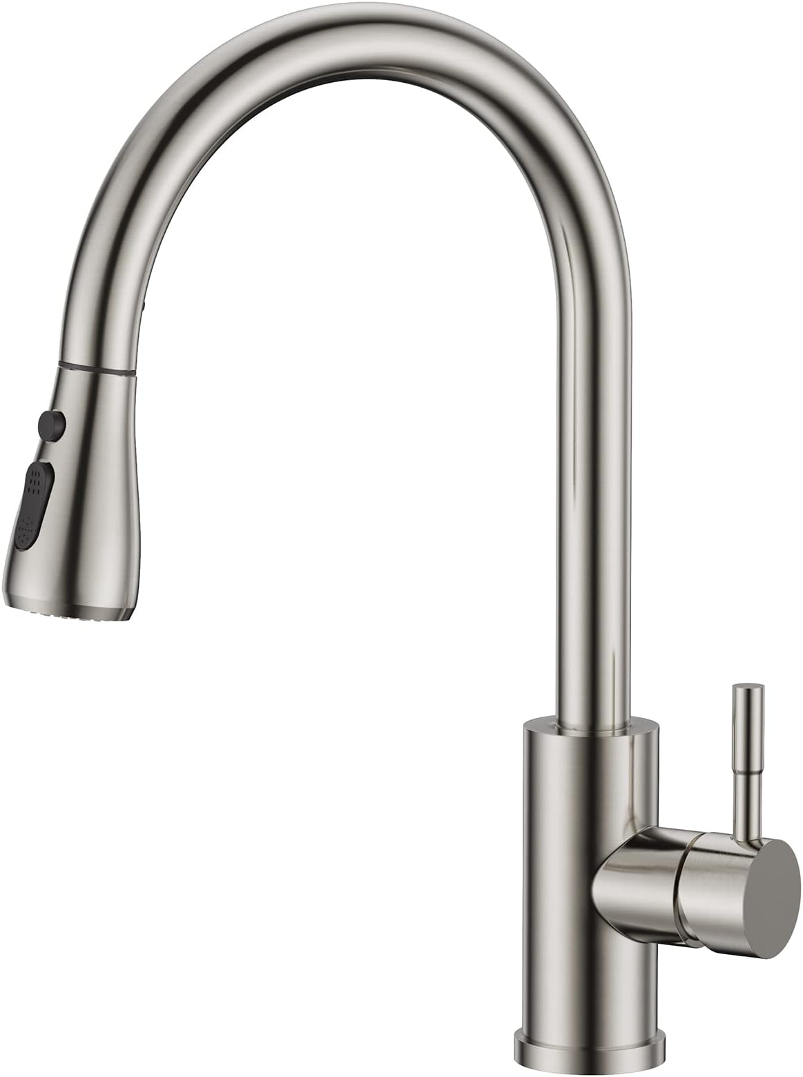 Ibergrif M22136 Kitchen Sink Taps Mixer with Pull Out Spray, High Arc
